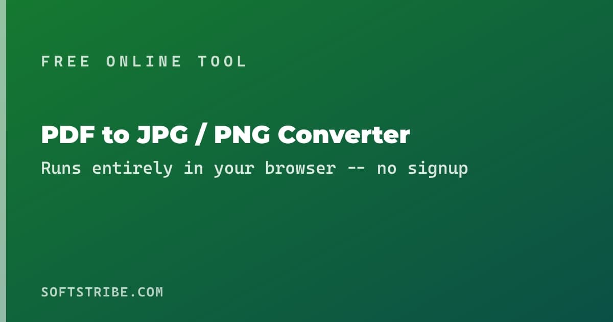 PDF to JPG / PNG Converter