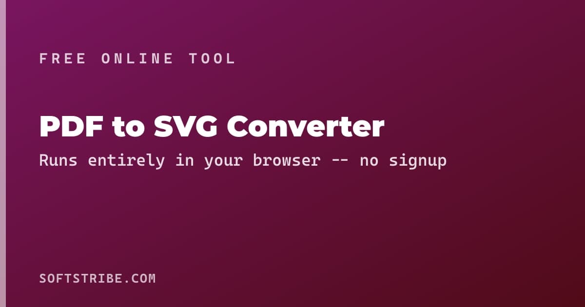PDF to SVG Converter