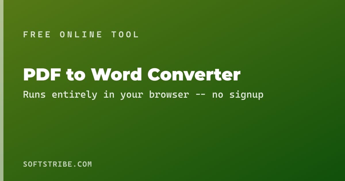 PDF to Word Converter